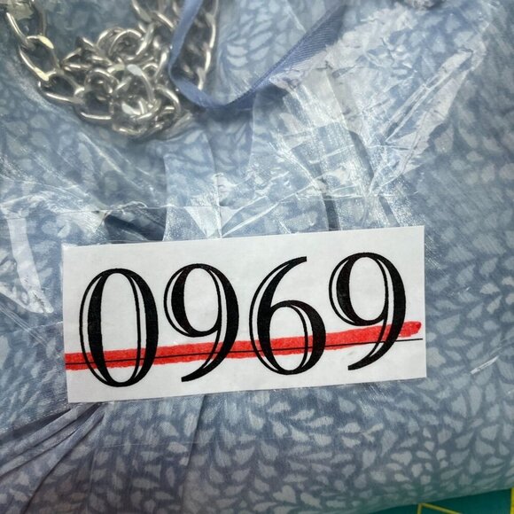 Michael Kors Chambray Blue Sleeveless Chain Strap Dress S NWT 0969 - Picture 4 of 8